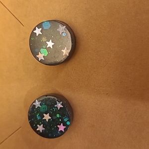 Stars in space stud earrings